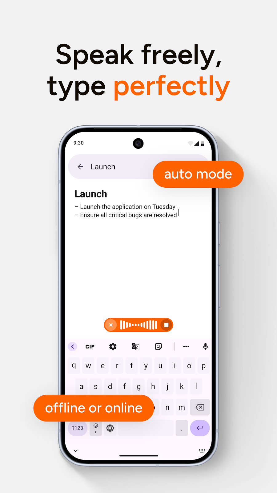Clean speech-to-text result in AI Dictation