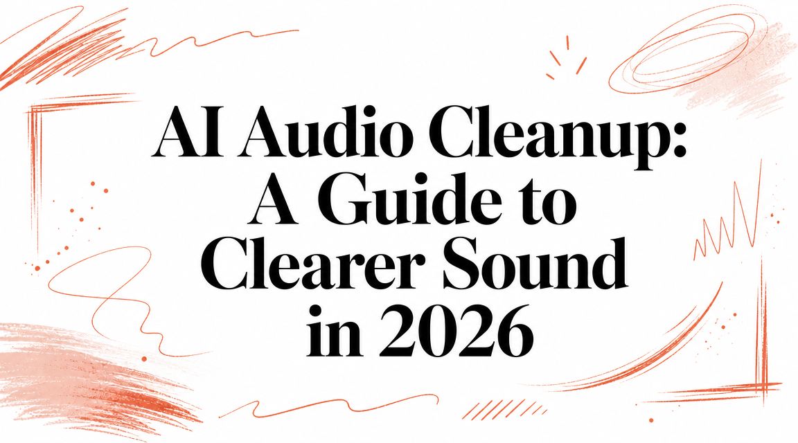 AI Audio Cleanup: A Guide to Clearer Sound in 2026