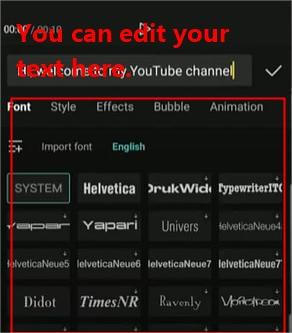 CapCut mobile bottom toolbar showing the Text to Speech speaker icon after scrolling past text style options