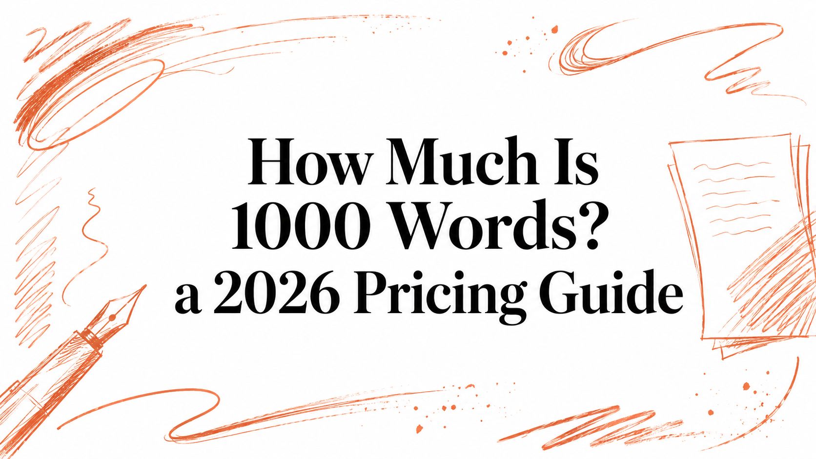 How Much Is 1000 Words? a 2026 Pricing Guide