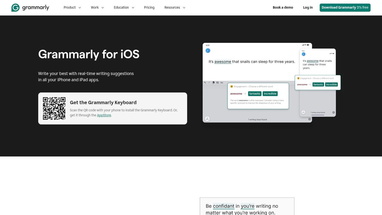 Grammarly for iOS (Keyboard & Editor)