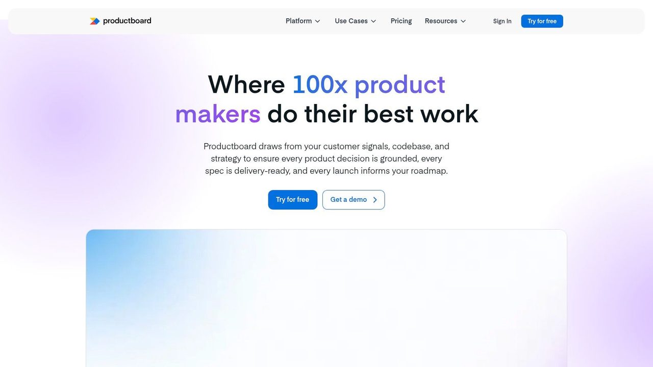 Productboard (with Productboard AI / Spark)
