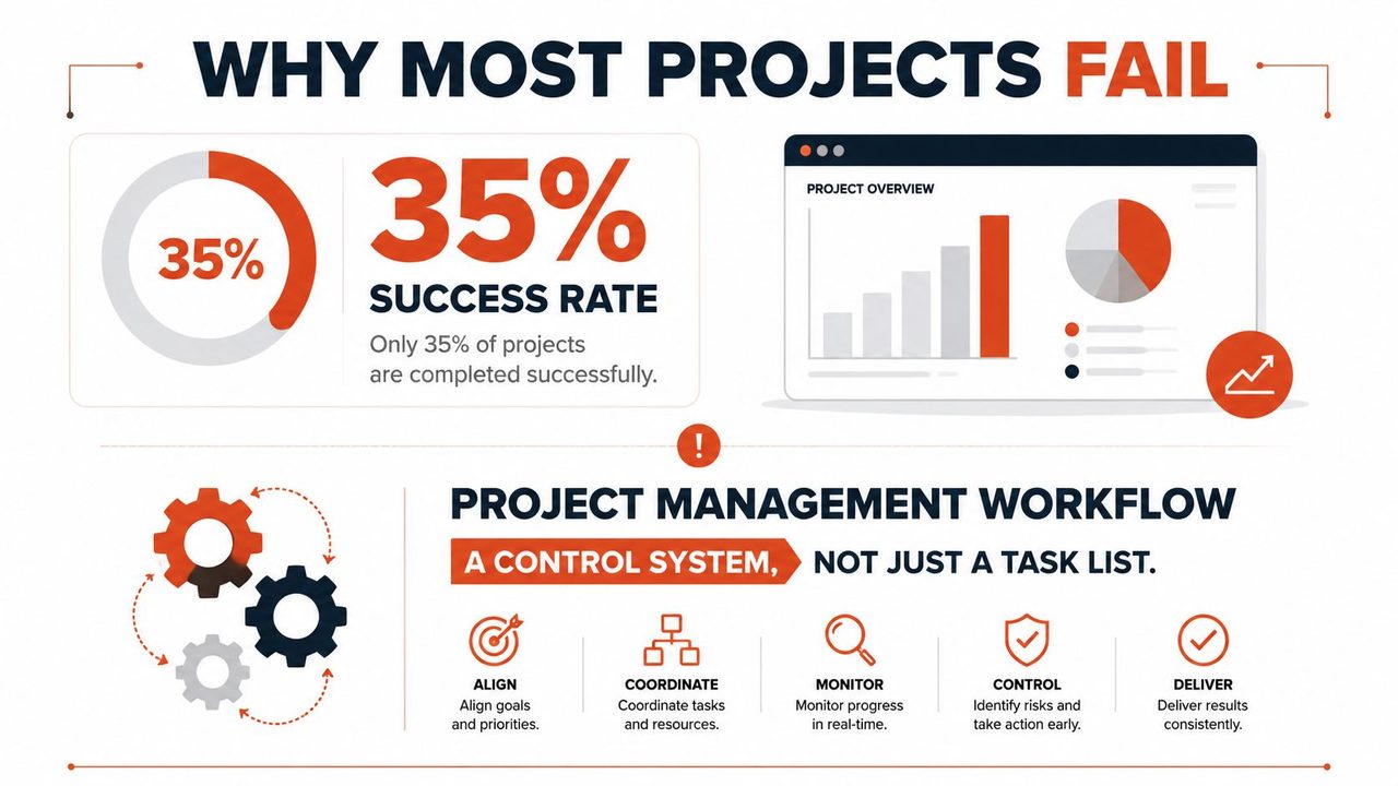 Project Management Workflows: Patterns, Metrics & Real