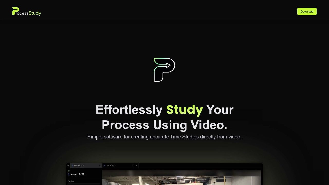 Process Study (video time study)