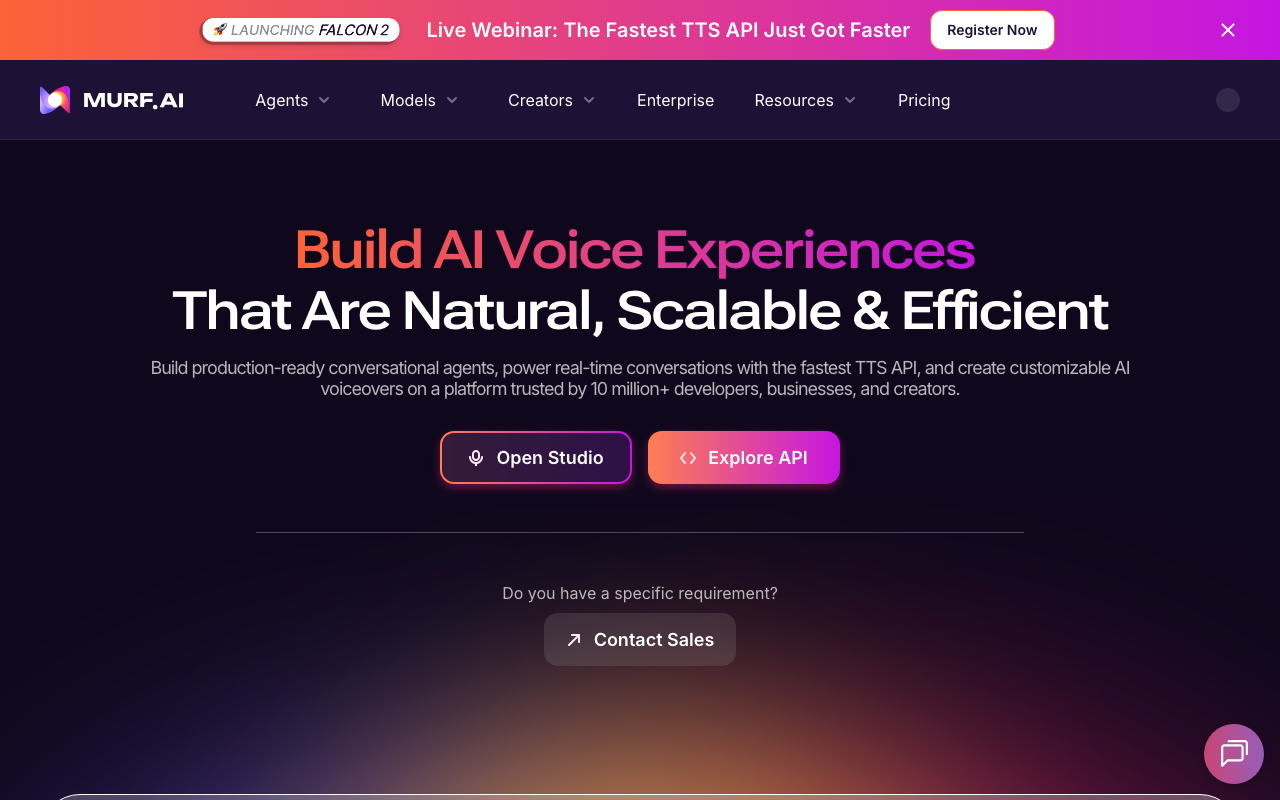 Murf AI website