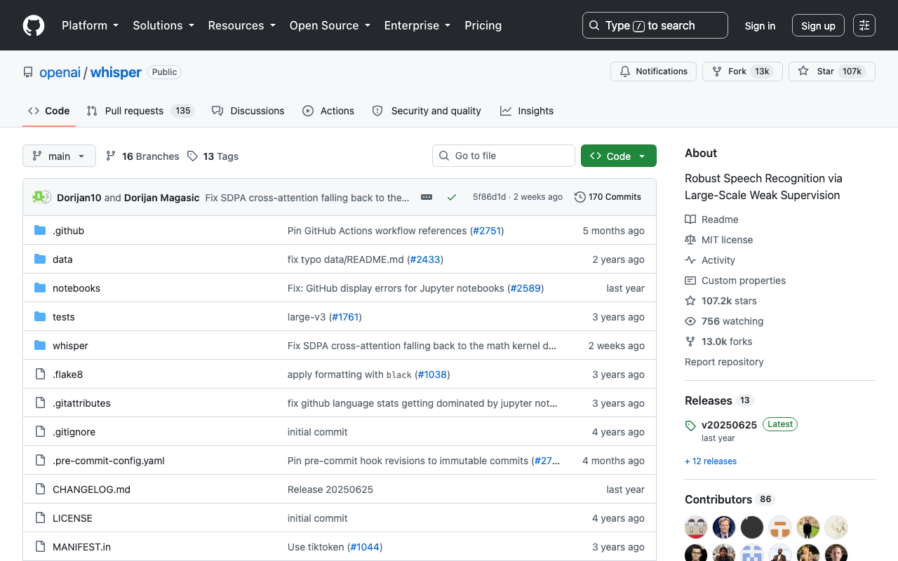 OpenAI Whisper website