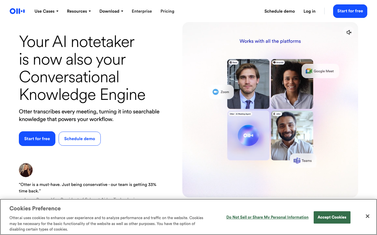 Otter.ai website