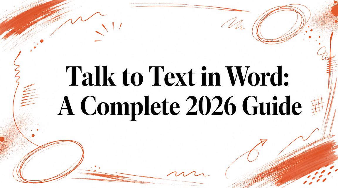Talk to Text in Word: A Complete 2026 Guide